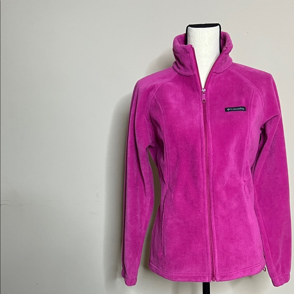 💘Columbia Women's Vibrant Pink Benton Sping Jacket - Picture 7 of 17